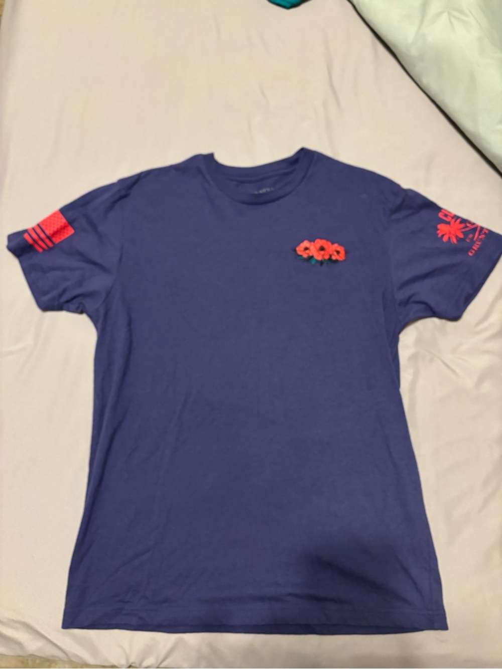 Grunt Style Purple Crewneck T-Shirt with Subtle Chest Print
